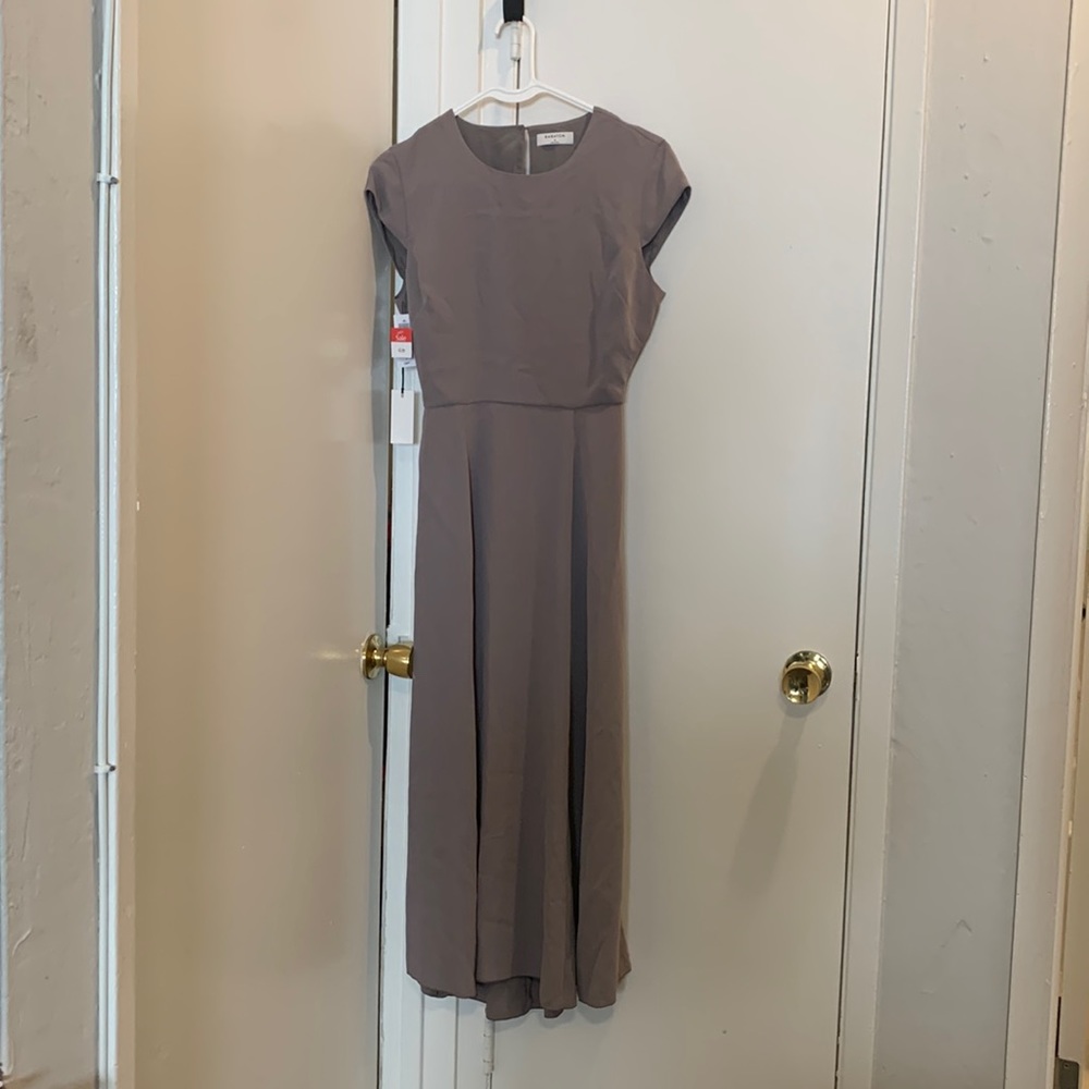 Aritzia hamptons taupe dress